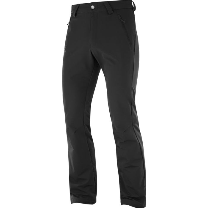 Salomon WAYFARER WARM PANT, moške pohodne hlače, črna | Intersport