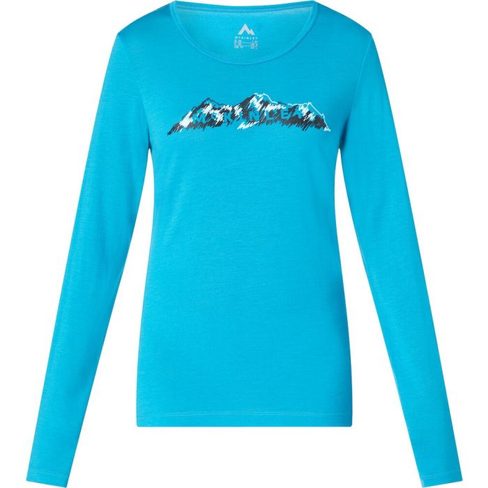 McKinley HICKS LS WMS, ženska pohodna majica, modra | Intersport