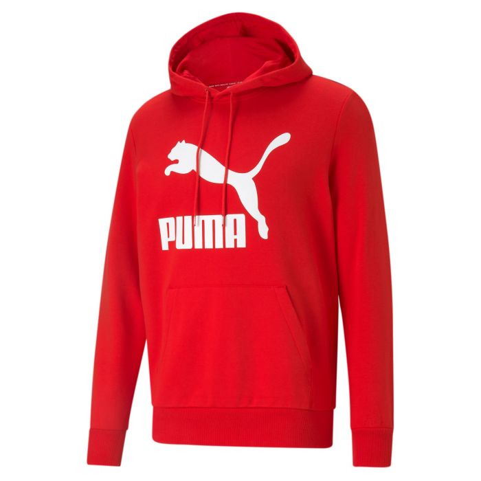 Puma CLASSICS LOGO HOODIE TR, moški pulover, rdeča | Intersport