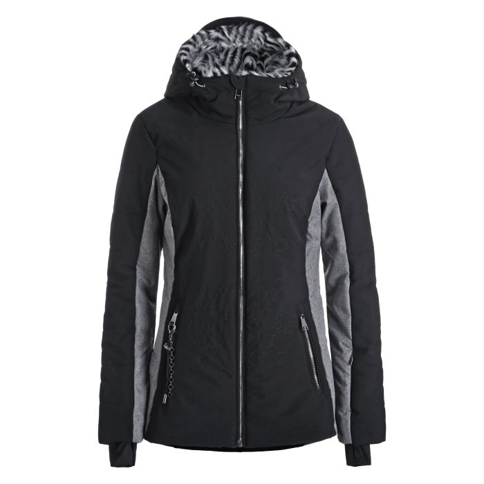 Luhta ELOSAARI L6, ženska smučarska jakna, črna | Intersport
