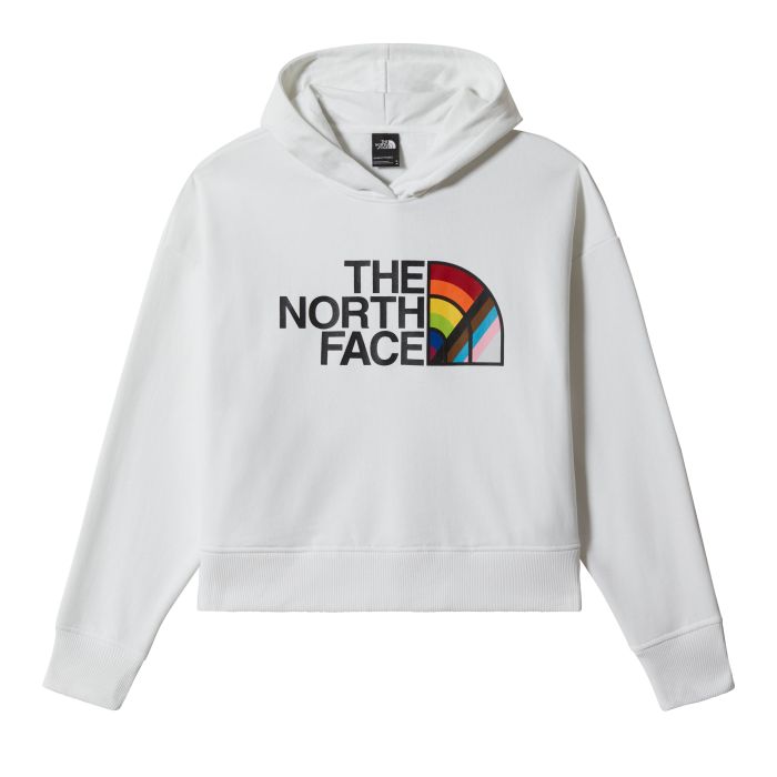 The North Face W PRIDE RECYCLED PULLOVER HOODIE, ženski pulover, bela |  Intersport