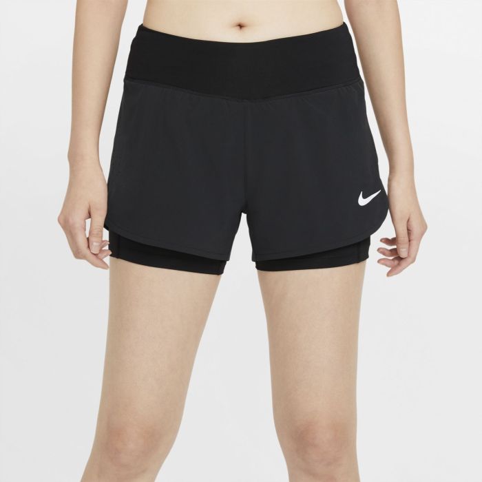 Nike W NK ECLIPSE 2IN1 SHORT, ženske tekaške hlače, črna | Intersport