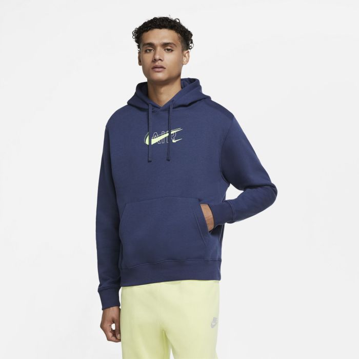 Nike M NSW HOODIE PO AIR PRNT PACK, moški pulover, modra | Intersport