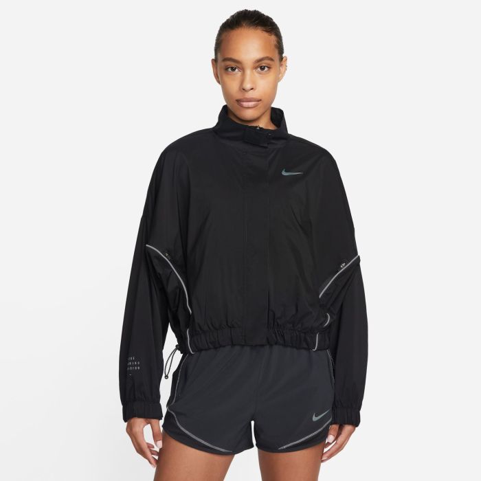 Nike W NK RUN DVN JKT, ženska tekaška jakna, črna | Intersport