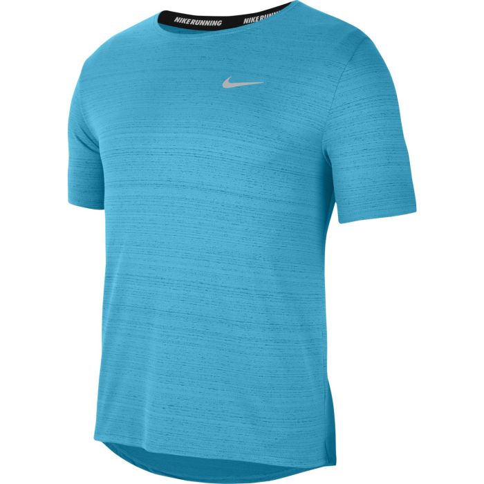 Nike DRI-FIT MILER RUNNING TOP, moška tekaška majica, modra | Intersport