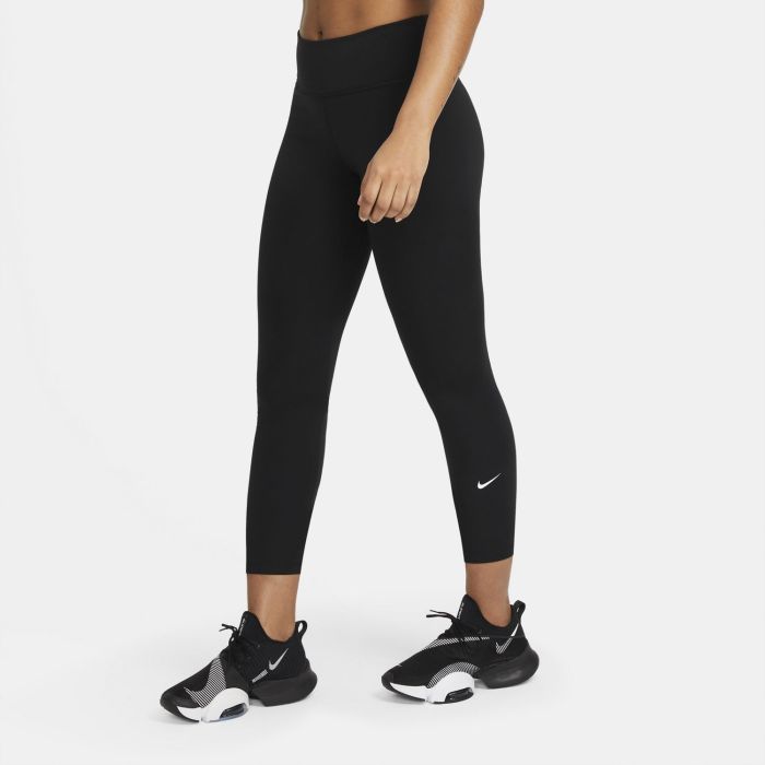 Nike W NK ONE DF MR CRP TGT, ženske fitnes 7/8 pajke, črna | Intersport