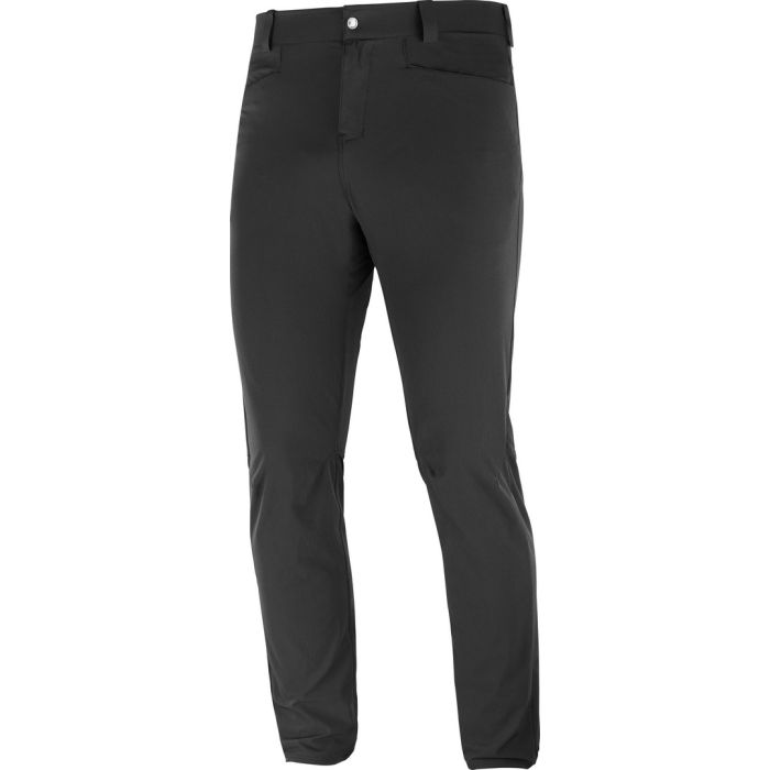 Salomon WAYFARER TAPERED PANTS M, moške pohodne hlače, črna | Intersport