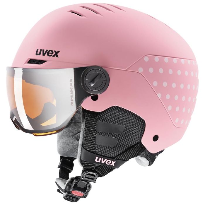 Uvex ROCKET JR, otroška smučarska čelada, roza | Intersport