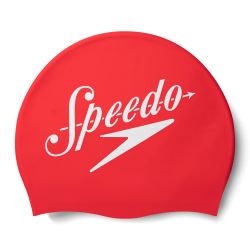 Speedo SLOGAN PRT CAP AU, plavalna kapa, rdeča