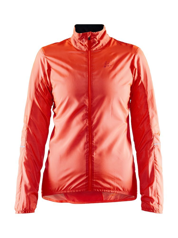 Craft ESSENCE LIGHT WIND JKT W, ženska kolesarska jakna, oranžna |  Intersport