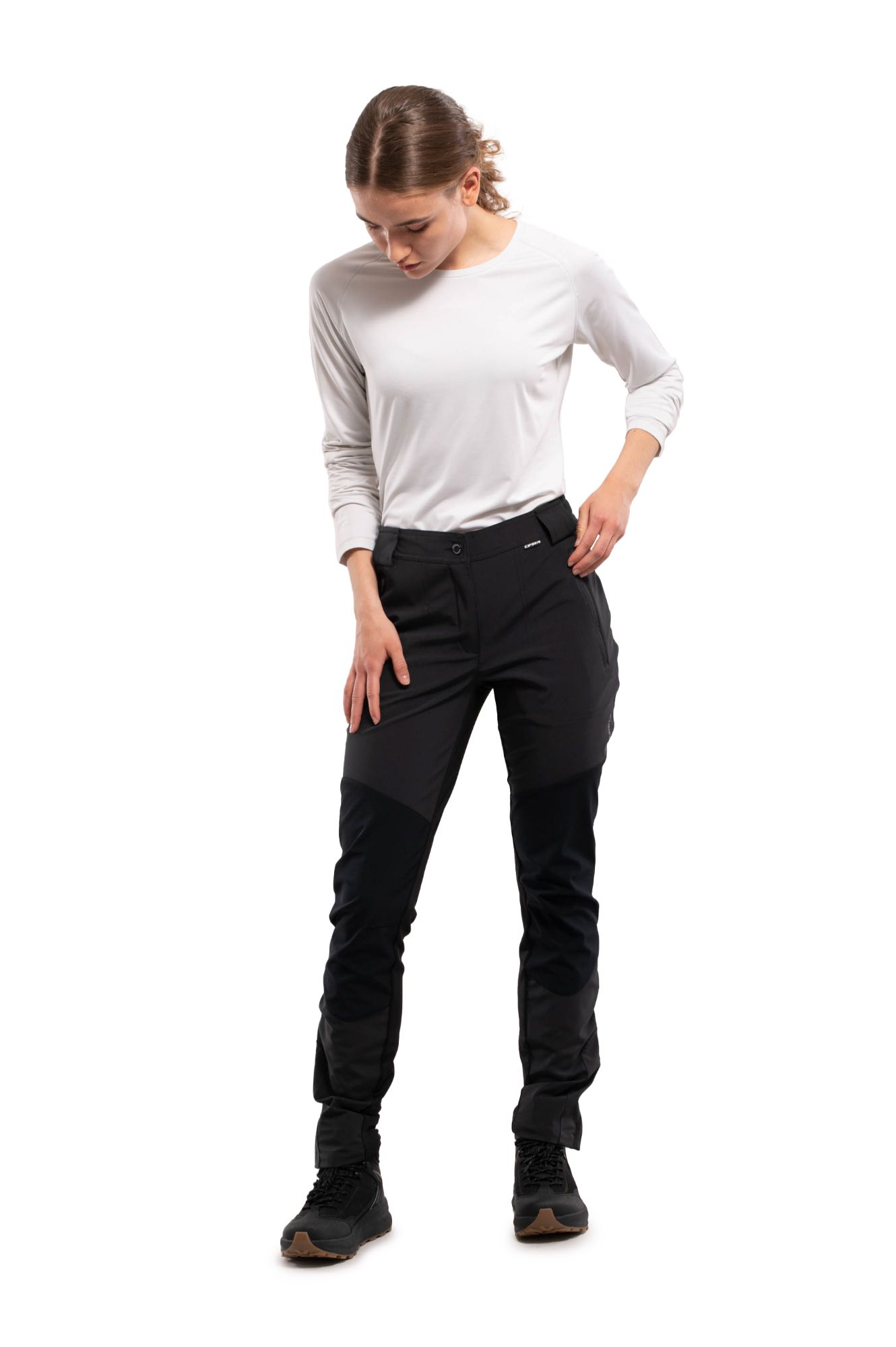 Icepeak DORAL, ženske pohodne hlače, črna | Intersport