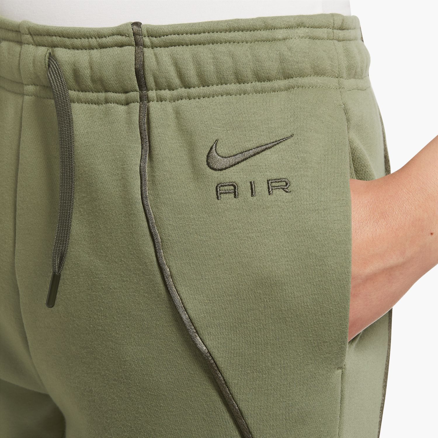 Nike W NSW AIR FLC MR JOGGER, ženske hlače, zelena | Intersport