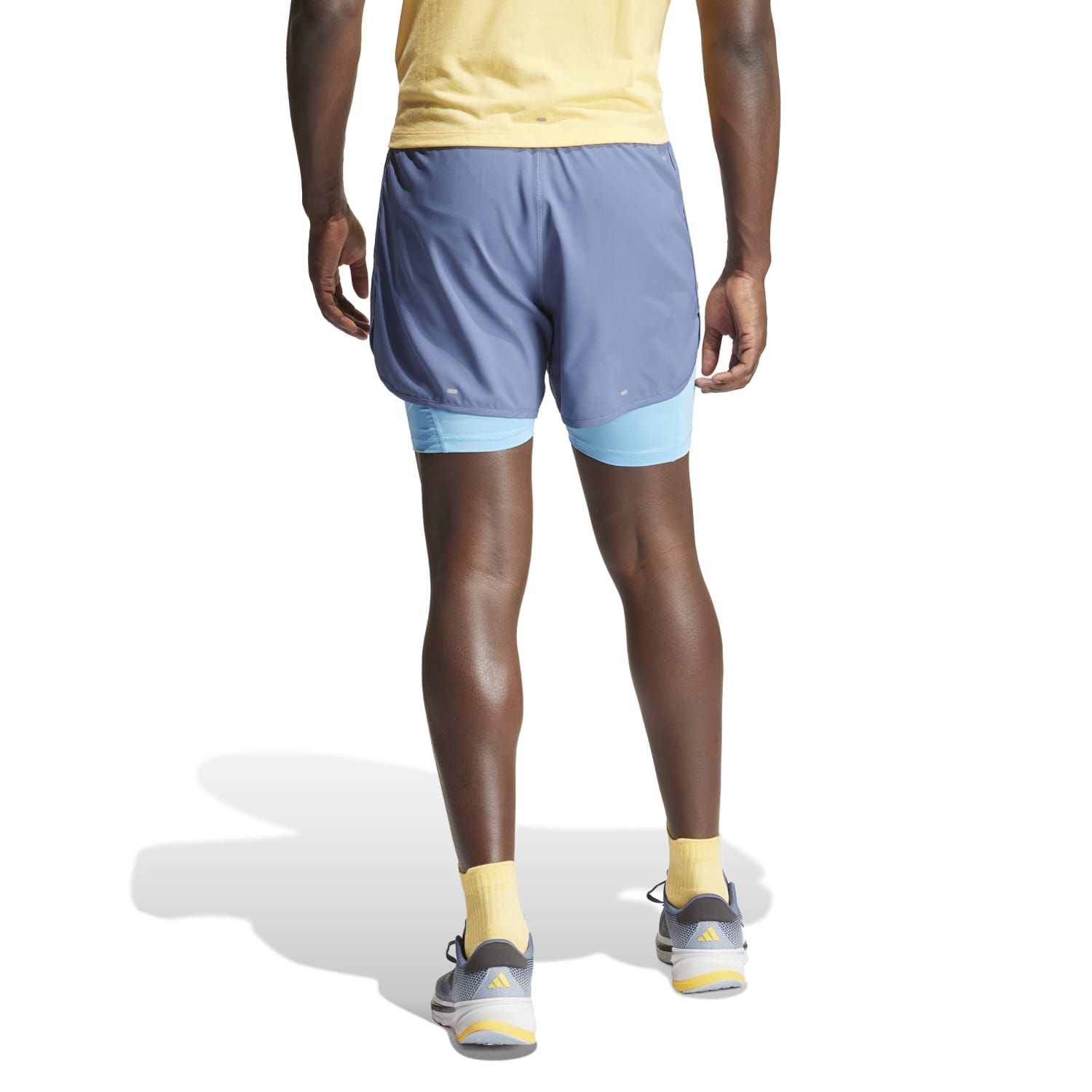 Adidas OTR E 3S 2IN1 S, moške kratke tekaške hlače, modra | Intersport