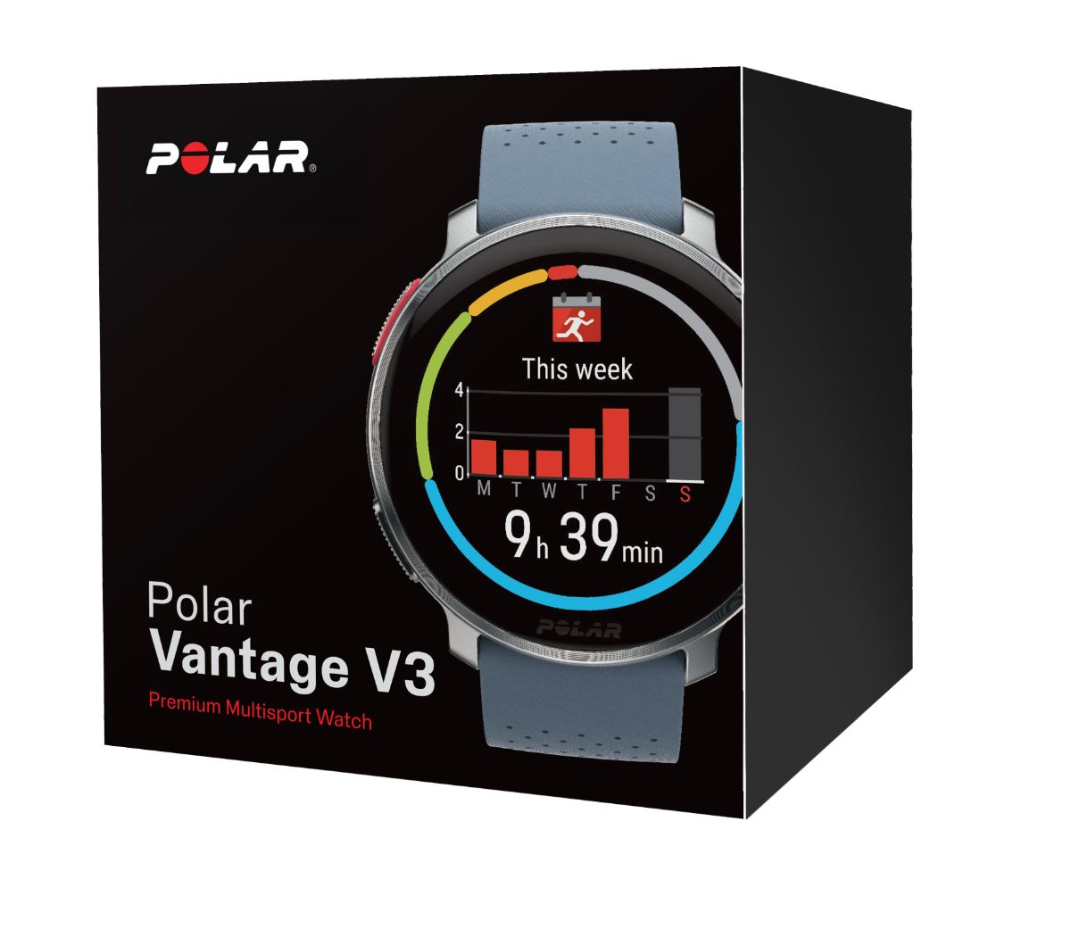 Polar VANTAGE V3 + H10, večnamenska ura, črna | Intersport