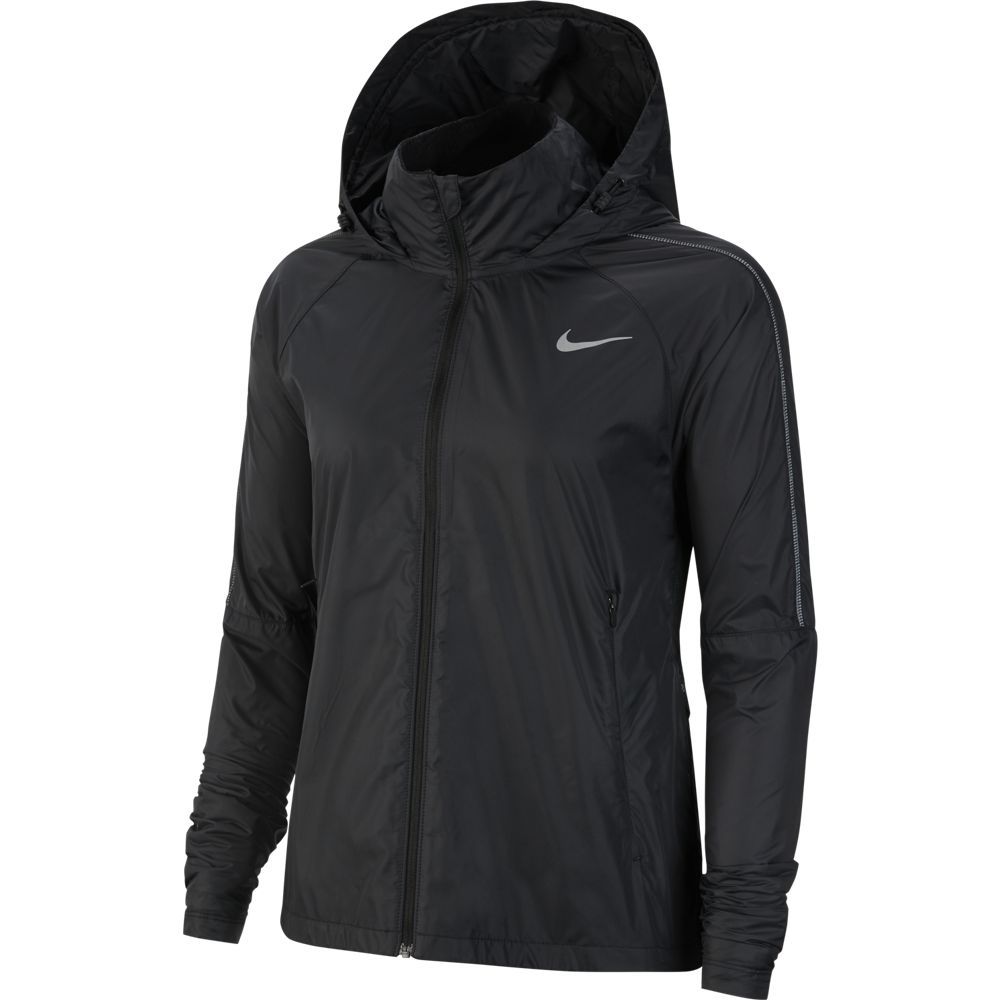 Nike SHIELD WOMEN'S RUNNING JACKET, ženska tekaška jakna, črna | Intersport