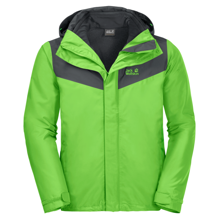 Jack Wolfskin ARLAND 3IN1 M, moška pohodna jakna, zelena | Intersport